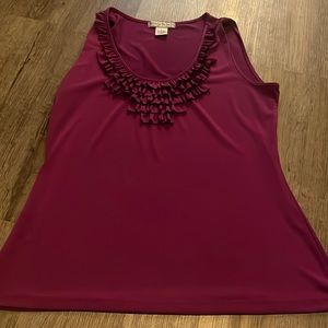 Vintage Suzie Large | Ruffle | Large Womens Tank Blouse